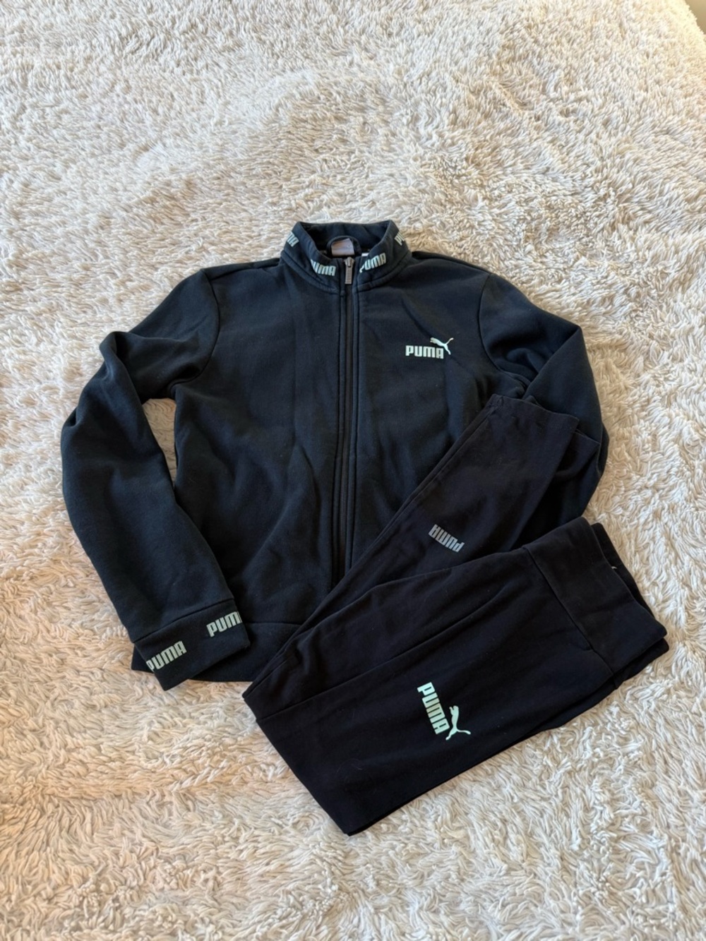 Puma Black Women’s Full-Zip Jacket and leggings set